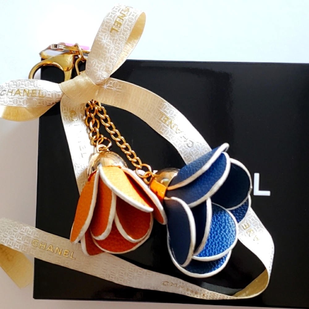 Flower Keychain and Chanel Ribbon